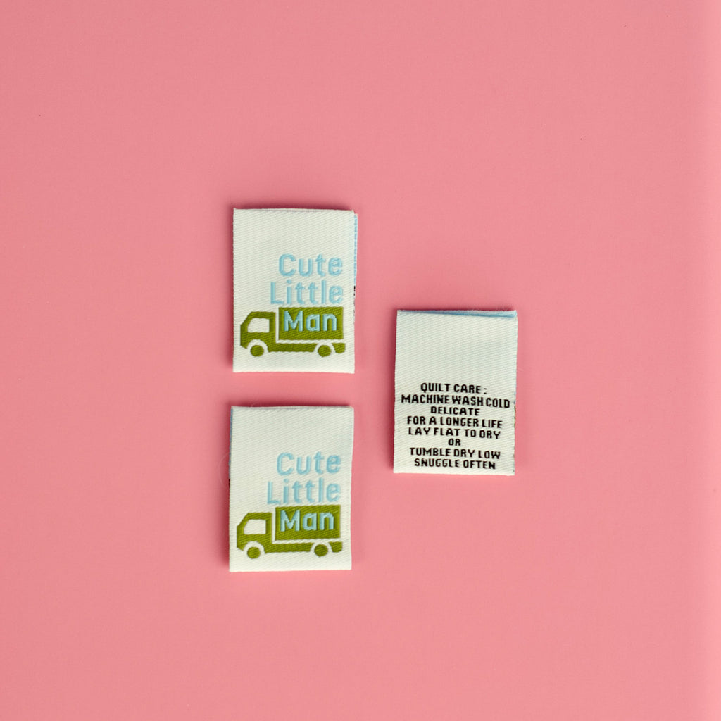 Cute Little Man - Designer Woven Labels
