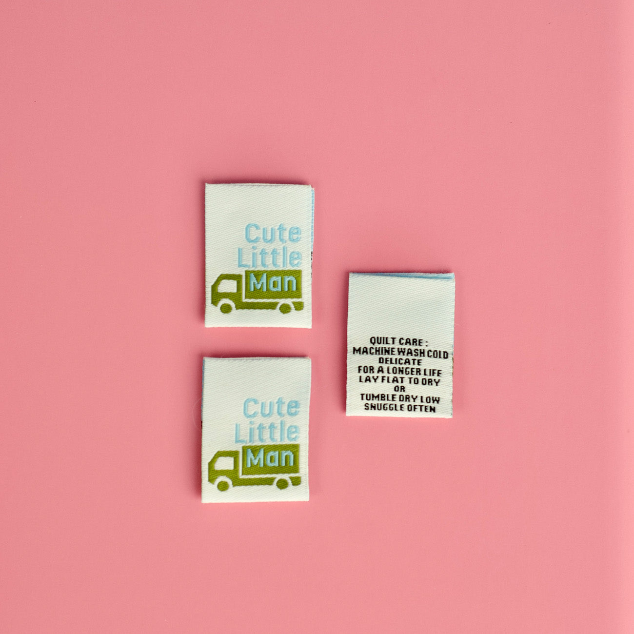 Cute Little Man - Designer Woven Labels