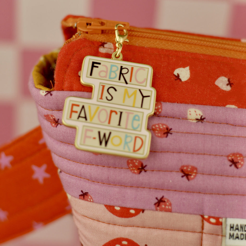 Fabric F-Word - Enamel Charm