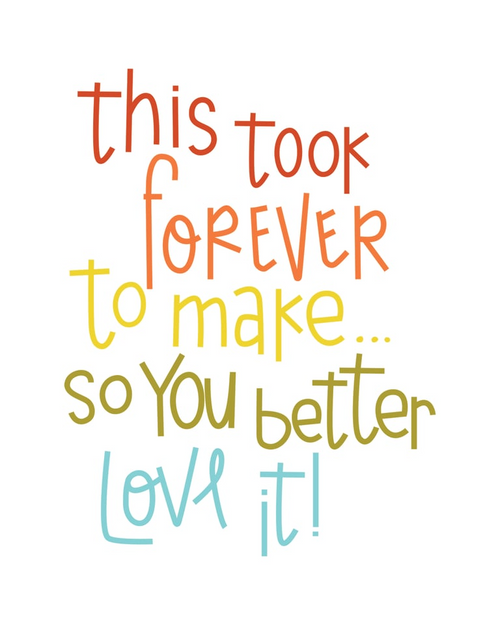 Colorful text on a white background with motivational message.