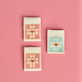 Heart Star Block Sewing Labels