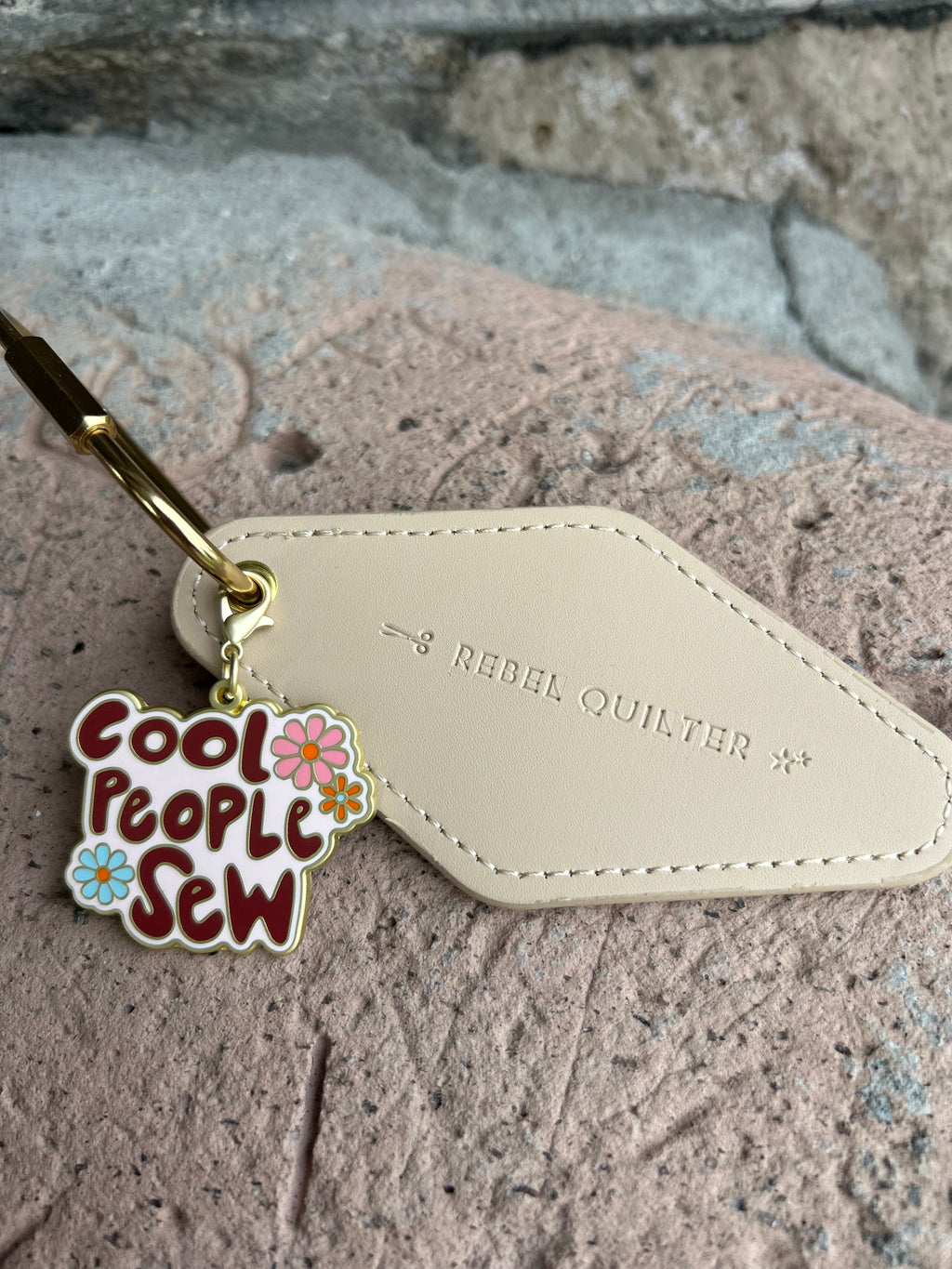 Rebel Quilter - Vegan Leather Keychain