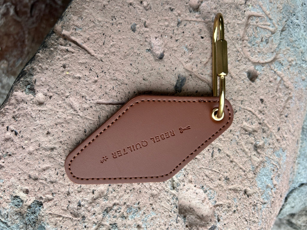 Rebel Quilter - Vegan Leather Keychain