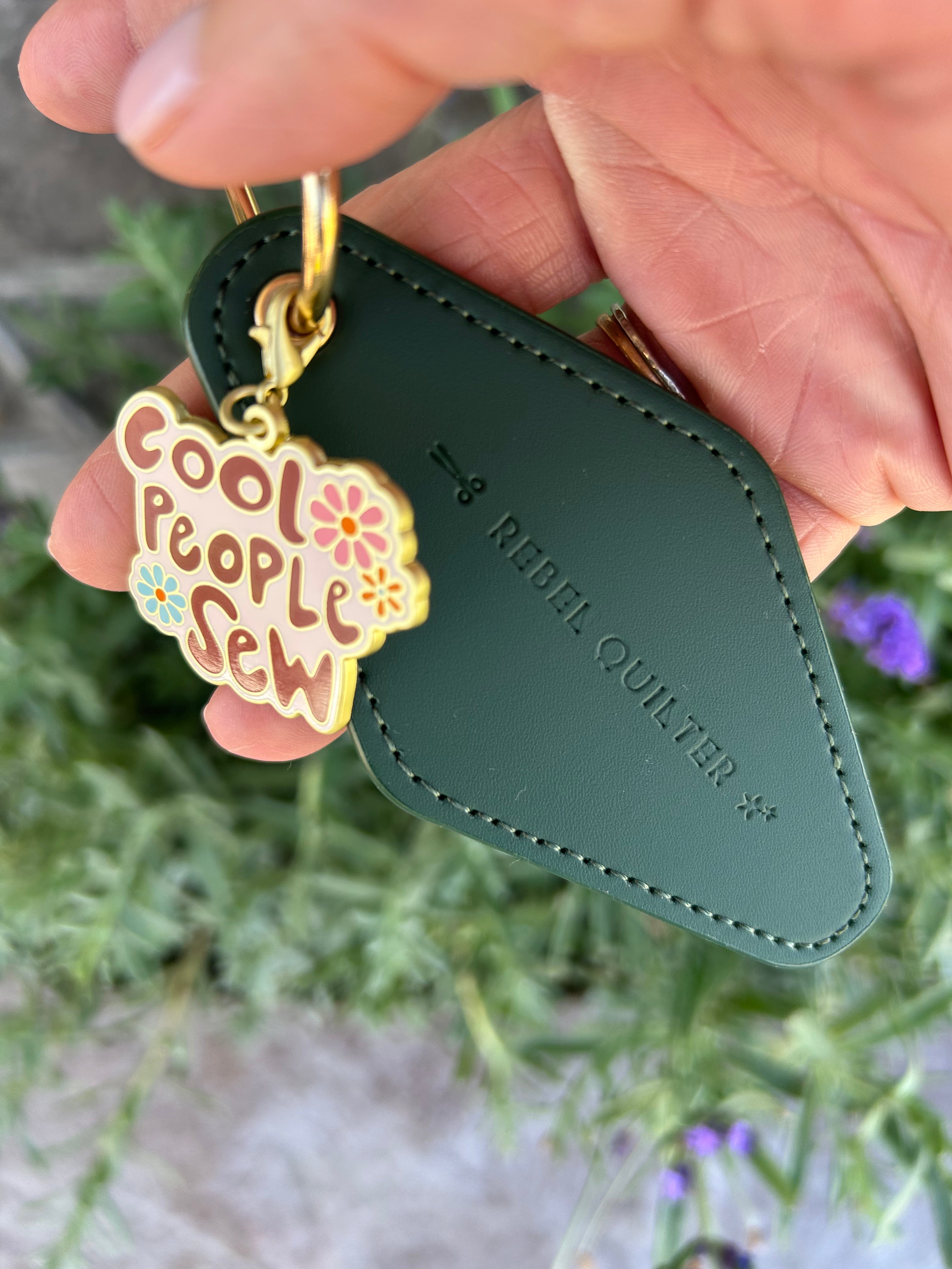 Rebel Quilter - Vegan Leather Keychain