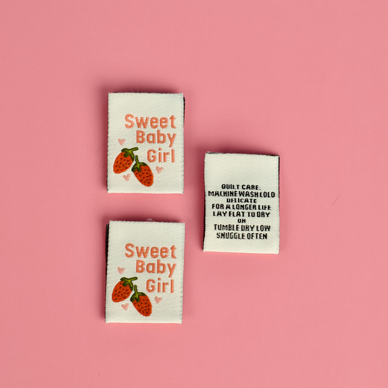 Sweet Baby Girl - Designer Woven Labels