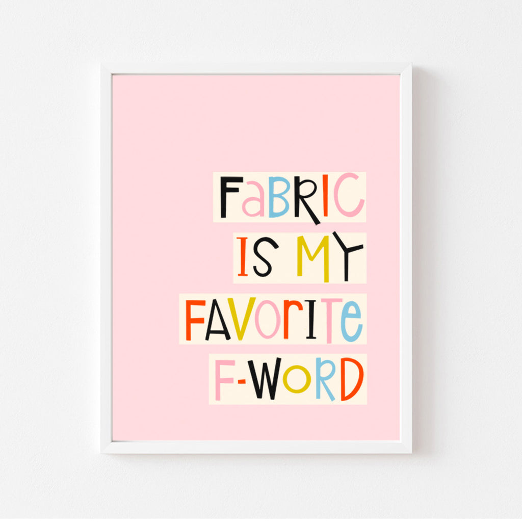 Fabric FWord - Art Print