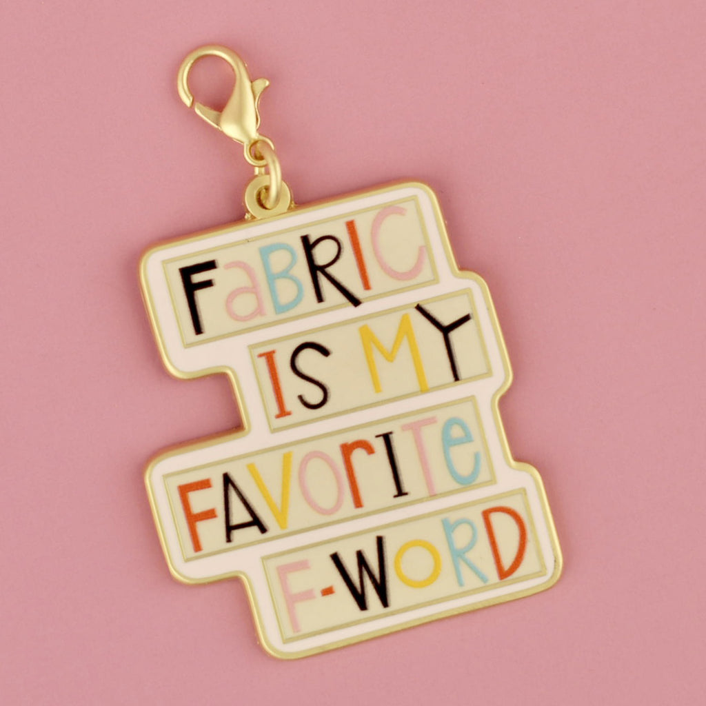 Fabric F-Word - Enamel Charm