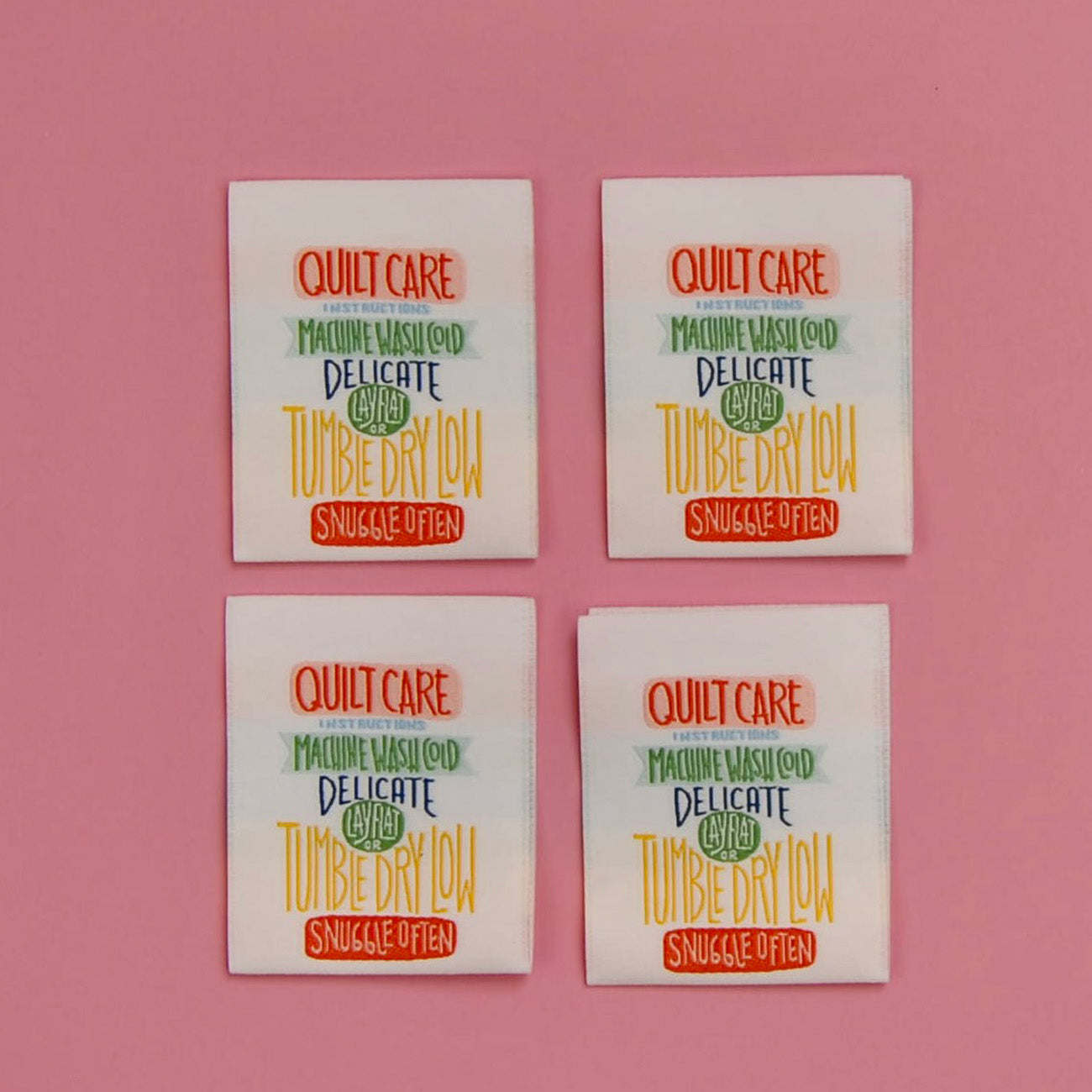 Quilt Care - Sew in Labels